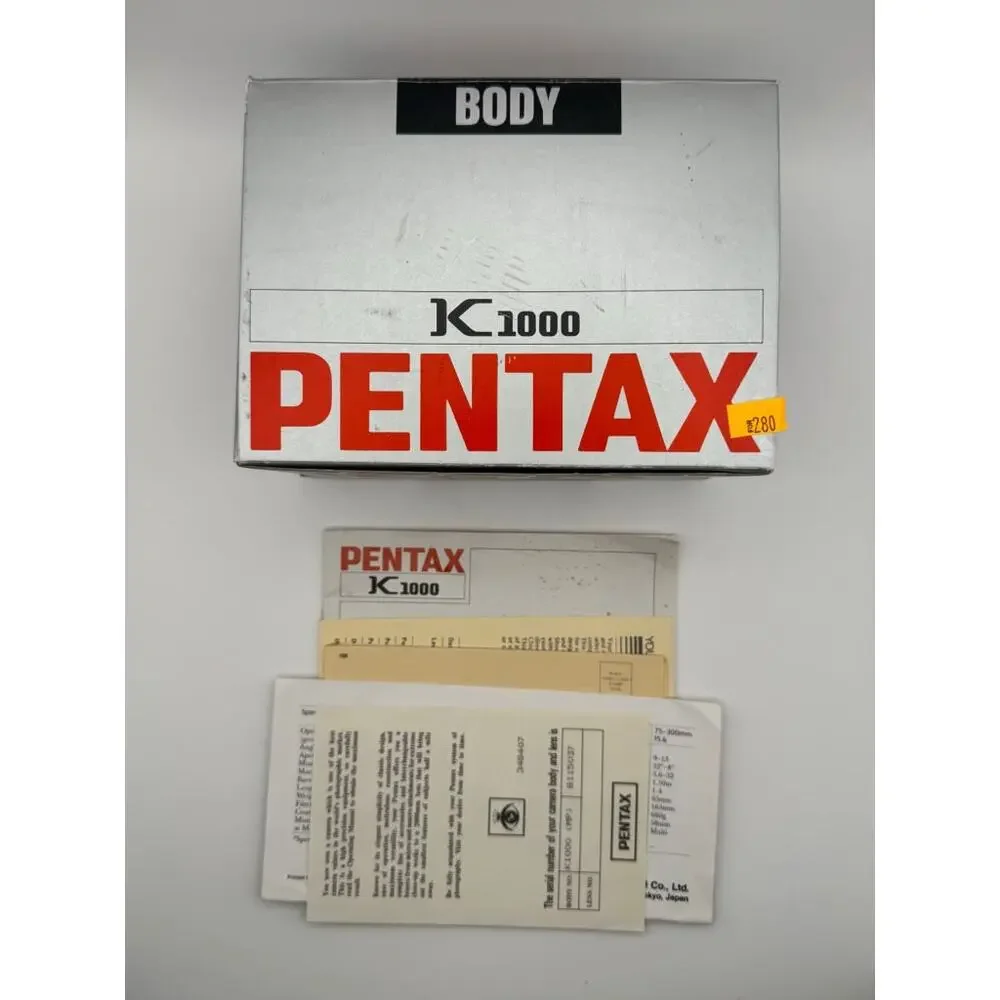 Asahi Pentax K1000 35mm SLR Film Camera Body Meter Shutter Speeds Tested Vintage